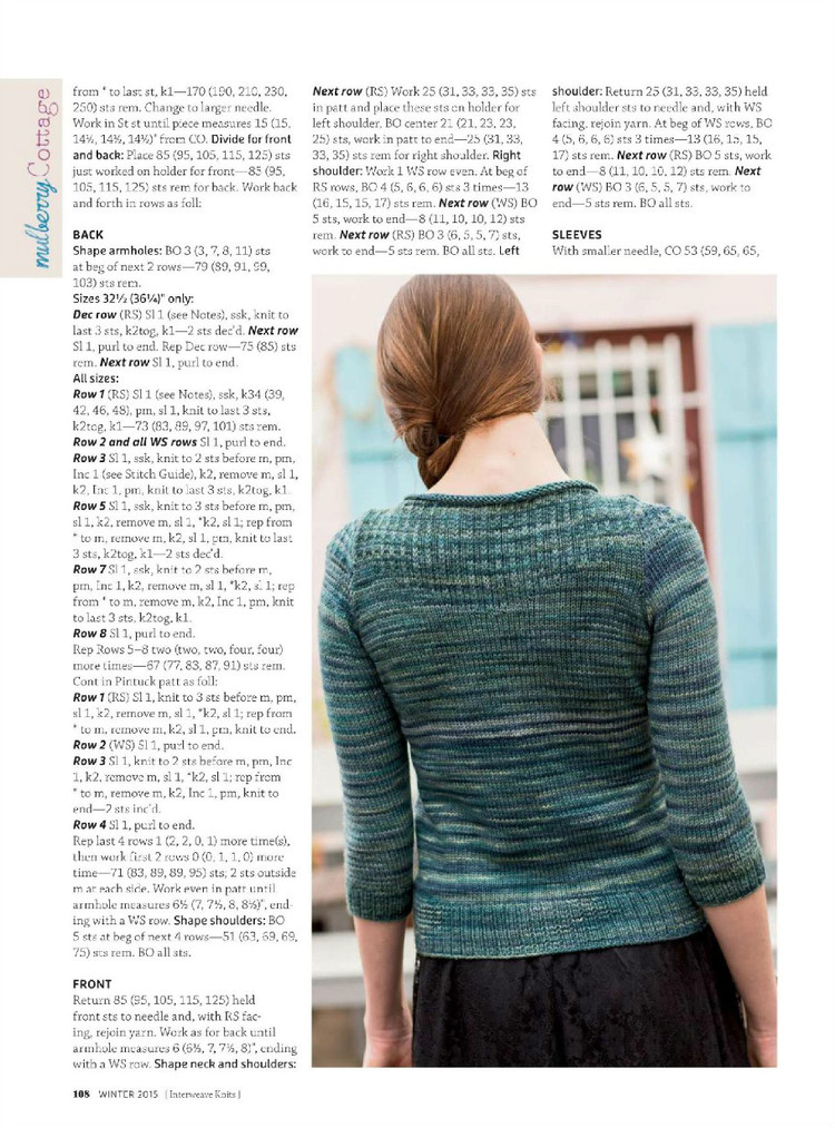 Interweave knits winter 2015 - 輕描淡寫(xiě) - 輕描淡寫(xiě)