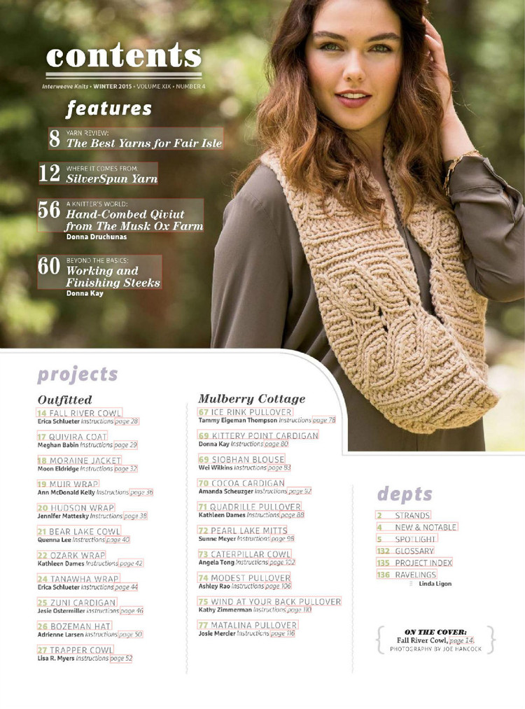 Interweave knits winter 2015 - 輕描淡寫(xiě) - 輕描淡寫(xiě)