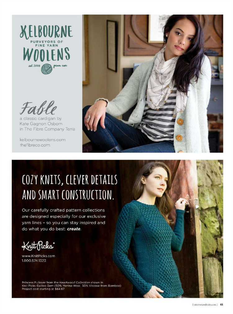 Interweave knits winter 2015 - 輕描淡寫(xiě) - 輕描淡寫(xiě)