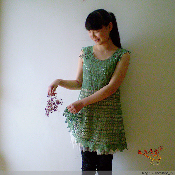 抹茶味~~清爽夏季，鉤織結(jié)合裙式上衣（蘭心蕙質(zhì)201316） - 蘭心蕙質(zhì) - 蘭心蕙質(zhì)藍(lán)云海