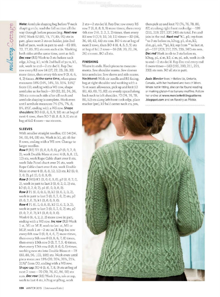 Interweave knits winter 2015 - 輕描淡寫 - 輕描淡寫