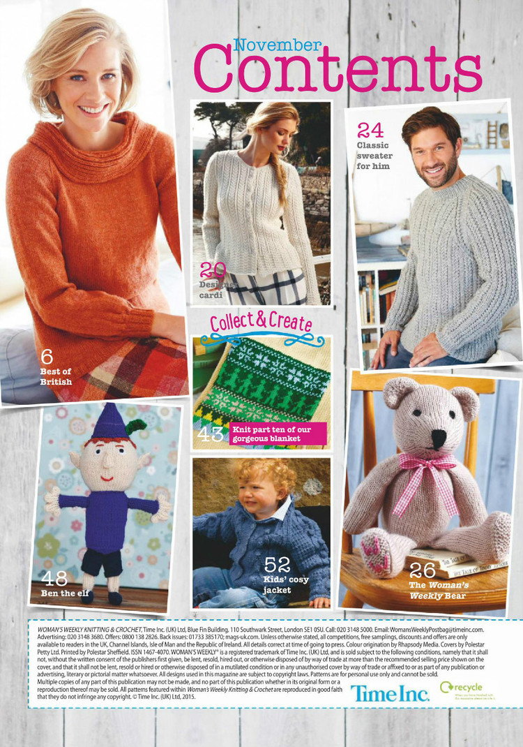 Knitting  Crochet №77 November 2015 - 輕描淡寫 - 輕描淡寫