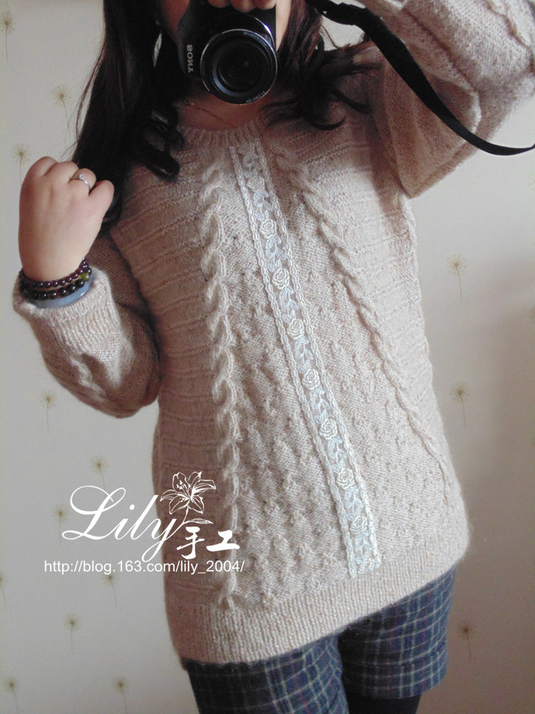 【Lily手工】--望秋--仿TeenieWeenie專柜毛衣 - Lily - Lily的手工編織天地