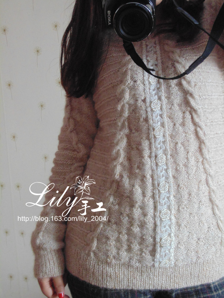 【Lily手工】--望秋--仿TeenieWeenie專柜毛衣 - Lily - Lily的手工編織天地