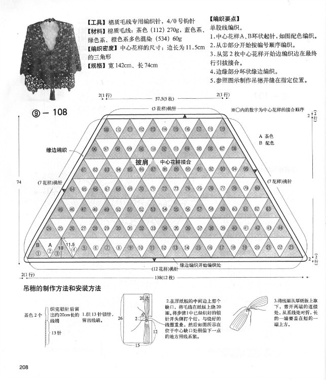 別致手鉤毛衣 - 紫藤花瓣 - 月下紫藤