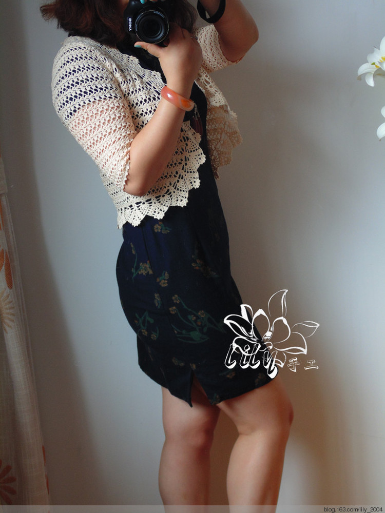 【Lily手工】--諳憶--蕾絲圓擺小衫 - Lily - Lily的手工編織天地