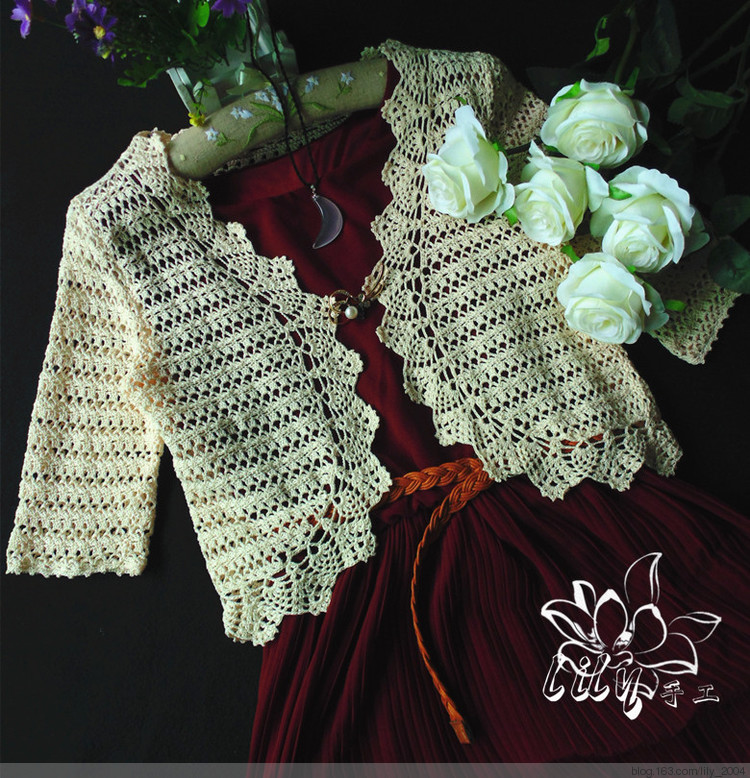 【Lily手工】--諳憶--蕾絲圓擺小衫 - Lily - Lily的手工編織天地