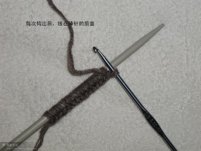 雙面起針法織雙羅紋底邊 - 巧手狒狒 - 狒狒的編織小屋