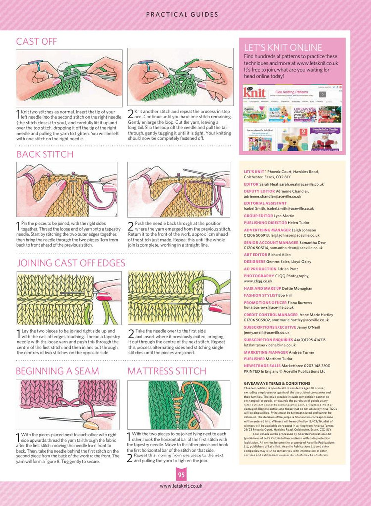 Lets Knit  February 2016 - 輕描淡寫 - 輕描淡寫