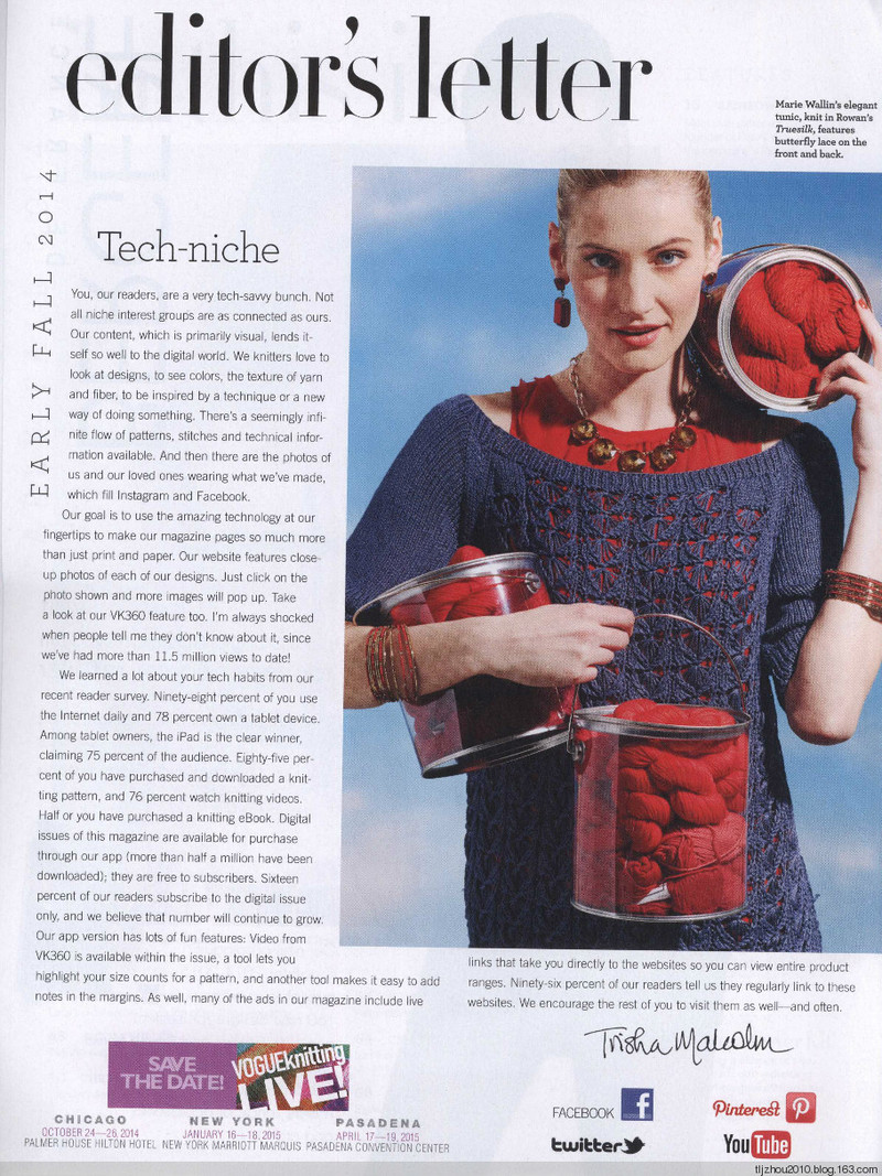 Vogue Knitting 2014 秋 - 紫蘇 - 紫蘇的博客