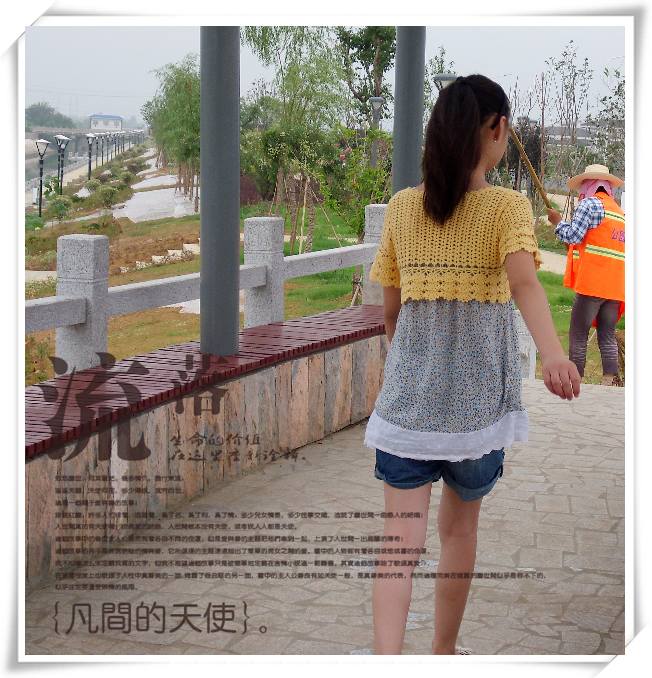 盛開的向日葵~~~~~~黃色短款中袖開衫 - 蘭心蕙質 - 蘭心蕙質藍云海