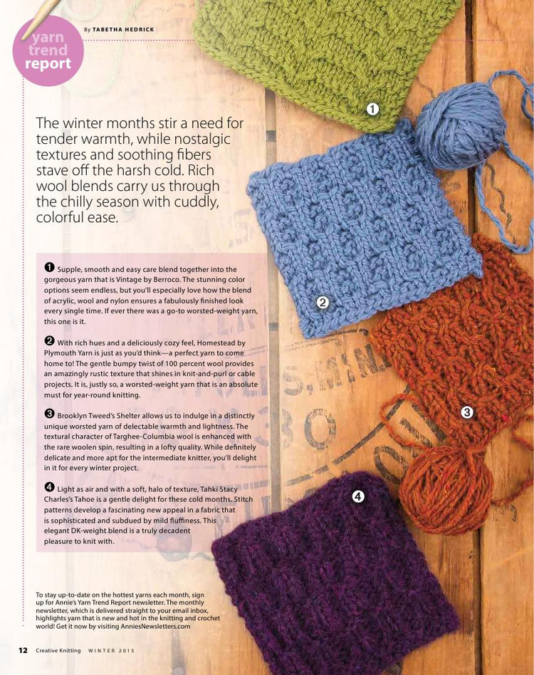 Creative Knitting Winter 2015 - 輕描淡寫 - 輕描淡寫