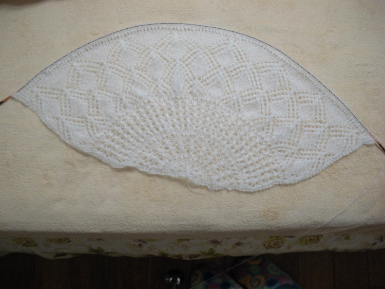 仿“VERNAL EQUINOX SHAWL”披肩 - 湖畔居 - 湖畔居的博客