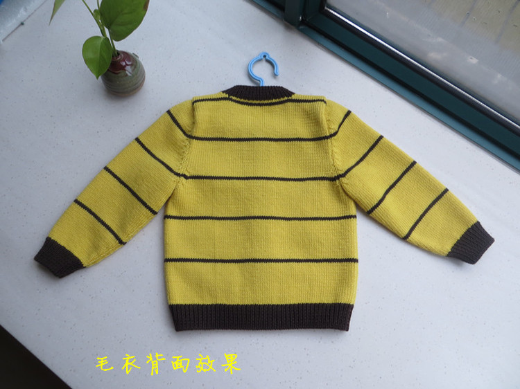 小奶牛男孩開衫（9190寶寶羊毛 教程 有視頻）——明月的棒針藝術 - 九色鹿旗艦店 - 九色鹿的BLOG