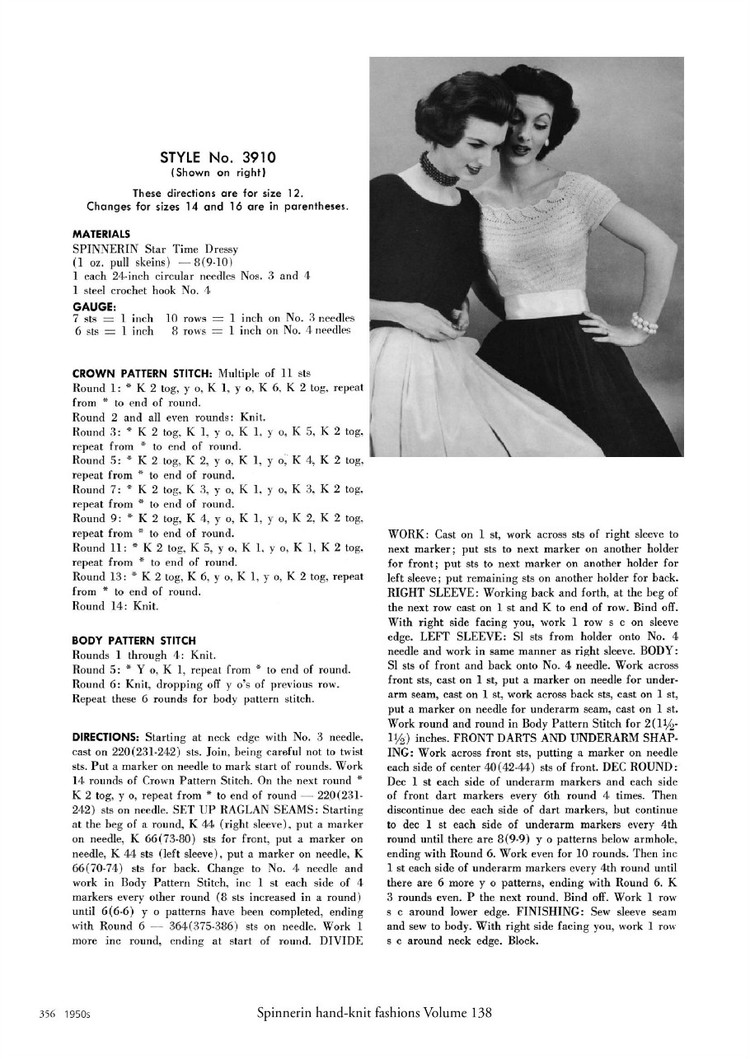 A Stitch in Time :Vintage Knitting Patterns 1930-1959, Vol.2 - 輕描淡寫 - 輕描淡寫
