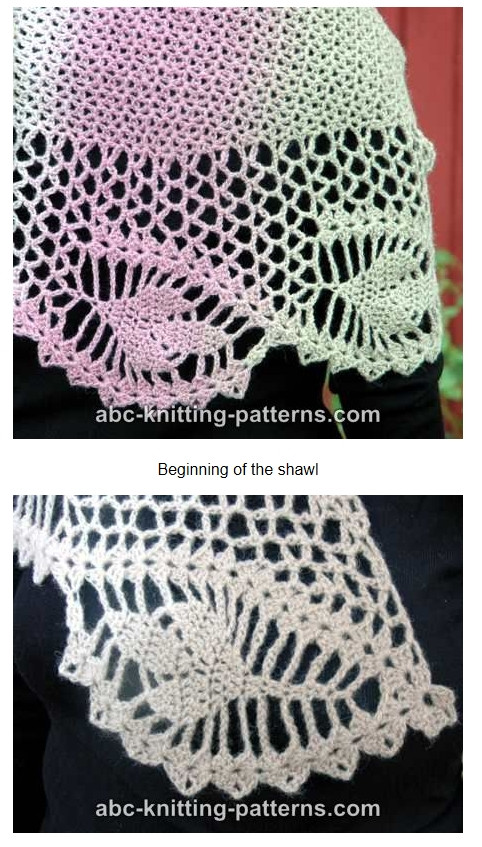 Dawn in the Woods Shawl by Elaine Phillips - Daliute -