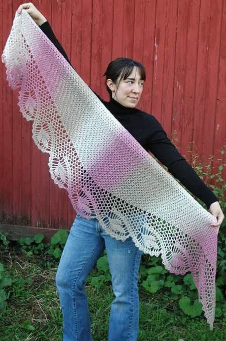 Dawn in the Woods Shawl by Elaine Phillips - Daliute -