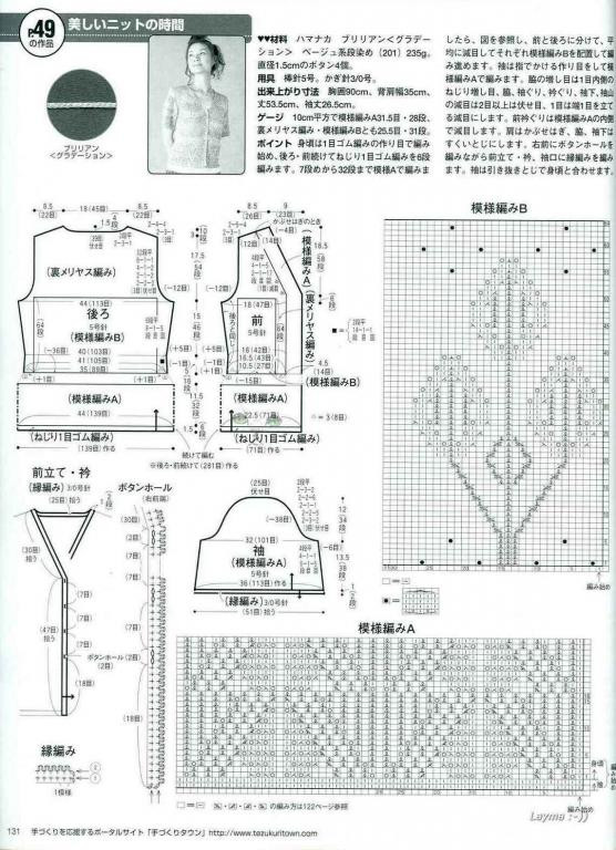 紫云英--九分袖開衫 - 小凡 - 小凡@編織小屋