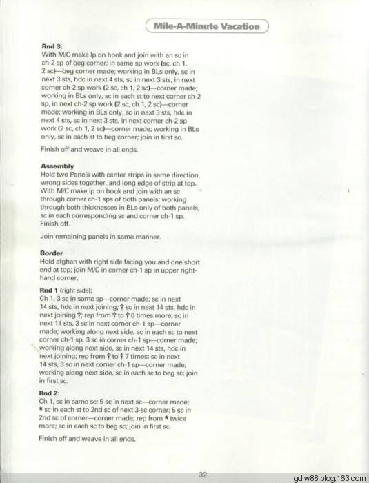 The Ultimate Book Of Scrap Afghans(1) - 木棉花 - 雨茫茫，霧茫茫，盼望花開，花已落……