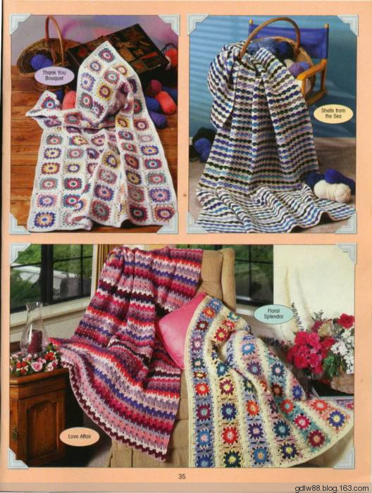 The Ultimate Book Of Scrap Afghans(1) - 木棉花 - 雨茫茫，霧茫茫，盼望花開，花已落……