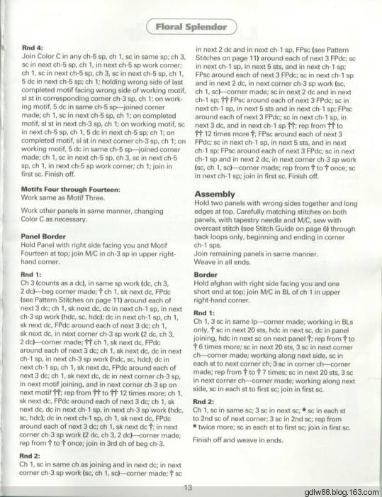 The Ultimate Book Of Scrap Afghans(1) - 木棉花 - 雨茫茫，霧茫茫，盼望花開，花已落……