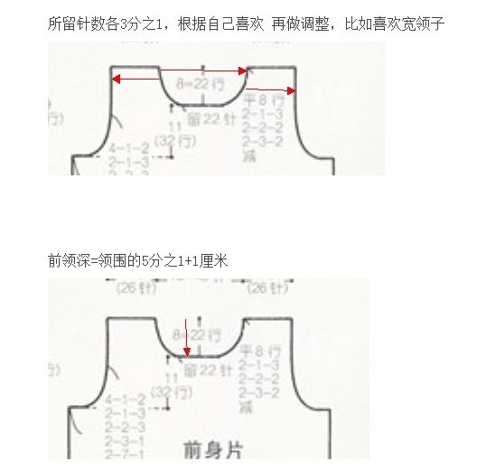 領，掛肩，袖山收針方法 - 若芊 - 青青綠草園