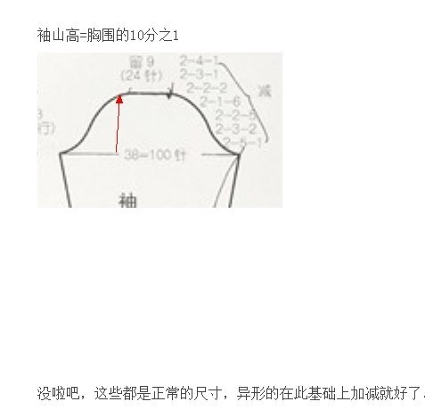 領，掛肩，袖山收針方法 - 若芊 - 青青綠草園