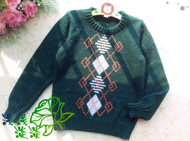 【淺淺淡淡】*君昊---小男童羊絨套頭衫 - 淺淺淡淡 - 淺 淺 淡 淡