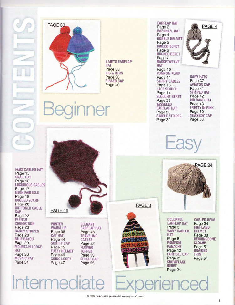 Knit Simple： 50 Hats  Caps to Knit - 輕描淡寫 - 輕描淡寫