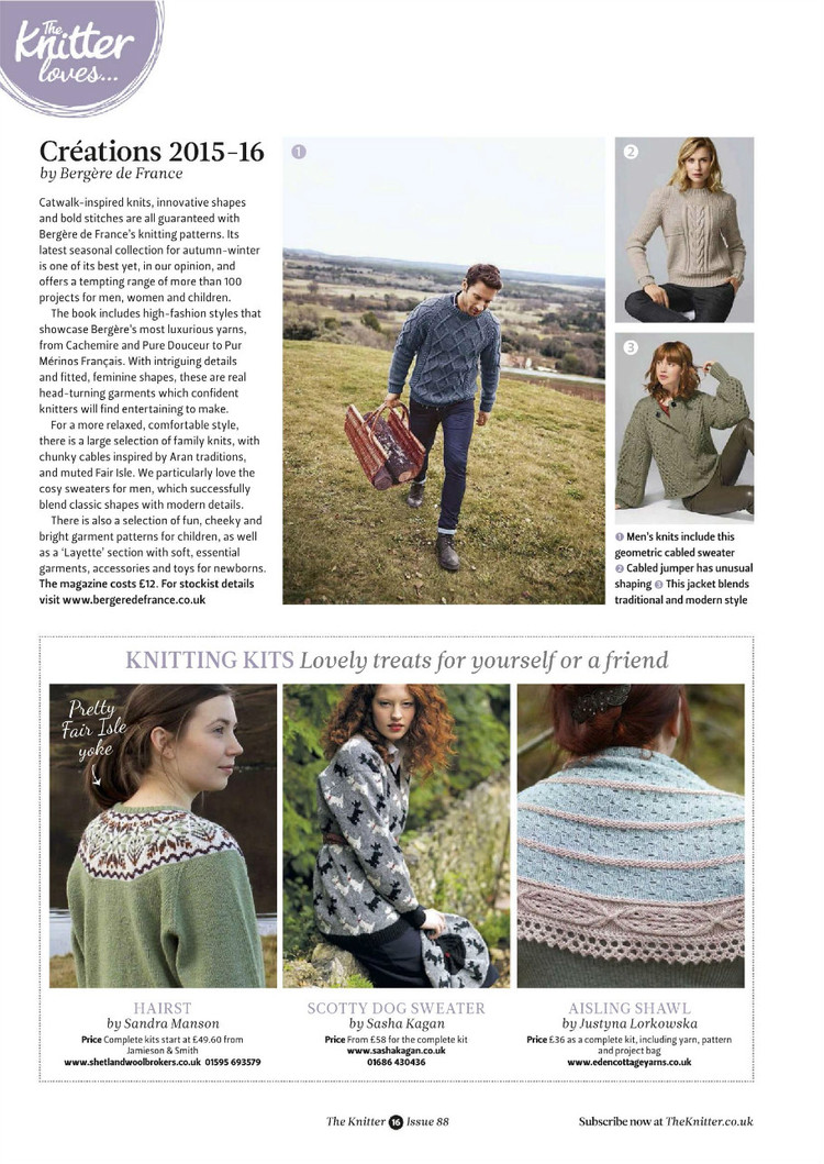 The Knitter  Issue 88 2015 - 輕描淡寫 - 輕描淡寫