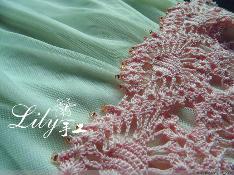 【Lily手工】--粉黛--寬松蕾絲罩衫 - Lily - Lily的手工編織天地