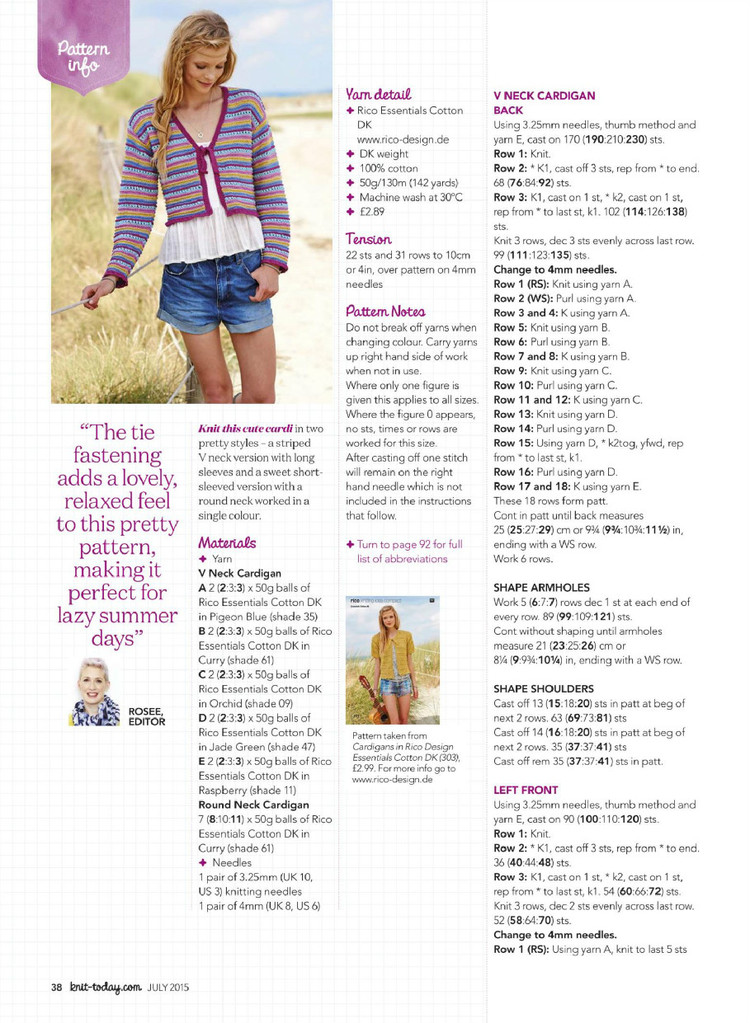 Knit Today Issue 113 2015 - 輕描淡寫 - 輕描淡寫